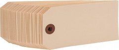 NMC - 2-3/8" High x 4-3/4" Long, Safety & Facility Blank Tag - 1 Side, Manila Cardstock - Eagle Tool & Supply