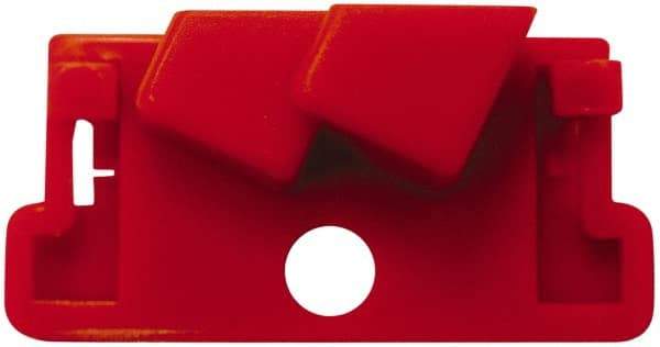 NMC - 9/16 Wide, Plastic Single-Pole Circuit Breaker Lockout - 1 Padlock, 1 Circuit - Eagle Tool & Supply