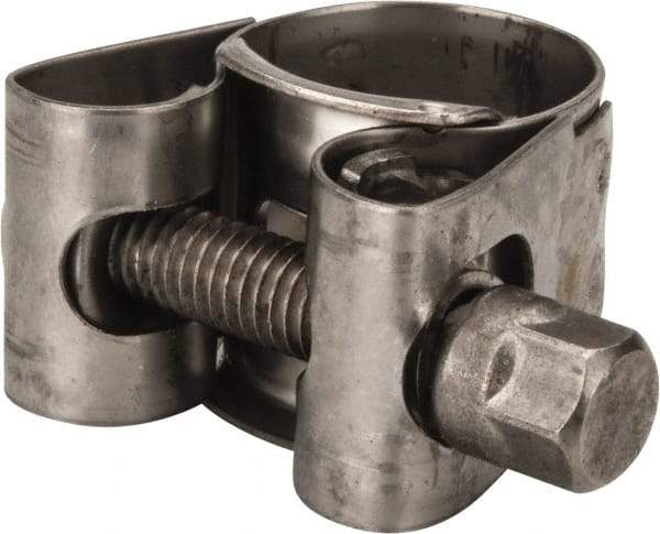 Mikalor - 3/4" Hose, 0.71" Wide x 0.04" Thick, T-Bolt Hose Clamp - 0.67 to 3/4" Diam, Stainless Steel - Eagle Tool & Supply