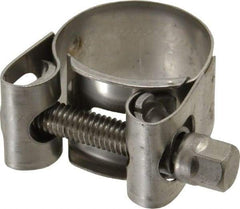 Mikalor - 15/16" Hose, 0.71" Wide x 0.04" Thick, T-Bolt Hose Clamp - 0.91 to 0.98" Diam, Stainless Steel - Eagle Tool & Supply