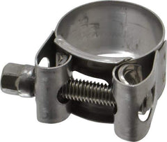 Mikalor - 1" Hose, 0.71" Wide x 0.04" Thick, T-Bolt Hose Clamp - 0.98 to 1.06" Diam, Stainless Steel - Eagle Tool & Supply