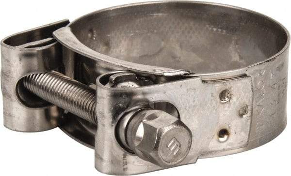 Mikalor - 1-3/4" Hose, 0.78" Wide x 0.04" Thick, T-Bolt Hose Clamp - 1.69 to 1.85" Diam, Stainless Steel - Eagle Tool & Supply