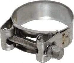 Mikalor - 2" Hose, 0.78" Wide x 0.04" Thick, T-Bolt Hose Clamp - 1.85 to 2" Diam, Stainless Steel - Eagle Tool & Supply