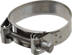 Mikalor - 3" Hose, 0.98" Wide x 0.04" Thick, T-Bolt Hose Clamp - 2.87 to 3.11" Diam, Stainless Steel - Eagle Tool & Supply