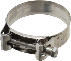 Mikalor - 3-1/4" Hose, 0.98" Wide x 0.04" Thick, T-Bolt Hose Clamp - 3.11 to 3.35" Diam, Stainless Steel - Eagle Tool & Supply