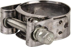 Mikalor - 1-1/2" Hose, 0.78" Wide x 0.04" Thick, T-Bolt Hose Clamp - 1.46 to 1.57" Diam, Stainless Steel Band, Housing & Zinc Plated Screw - Eagle Tool & Supply