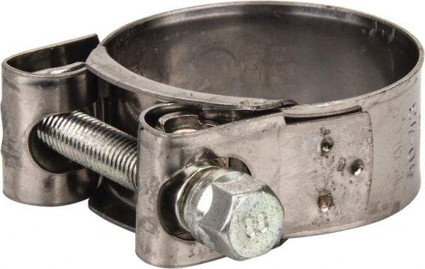 Mikalor - 1-5/8" Hose, 0.78" Wide x 0.04" Thick, T-Bolt Hose Clamp - 1.58 to 1.69" Diam, Stainless Steel Band, Housing & Zinc Plated Screw - Eagle Tool & Supply