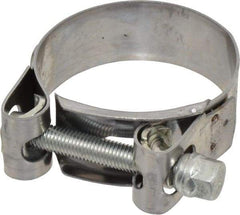 Mikalor - 2" Hose, 0.78" Wide x 0.04" Thick, T-Bolt Hose Clamp - 1.85 to 2" Diam, Stainless Steel Band, Housing & Zinc Plated Screw - Eagle Tool & Supply