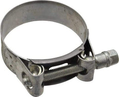 Mikalor - 2-1/4" Hose, 0.78" Wide x 0.04" Thick, T-Bolt Hose Clamp - 2.17 to 2.32" Diam, Stainless Steel Band, Housing & Zinc Plated Screw - Eagle Tool & Supply