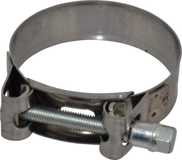 Mikalor - 2-5/8" Hose, 0.78" Wide x 0.04" Thick, T-Bolt Hose Clamp - 2.48 to 2.68" Diam, Stainless Steel Band, Housing & Zinc Plated Screw - Eagle Tool & Supply