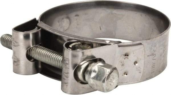 Mikalor - 2-3/4" Hose, 0.98" Wide x 0.04" Thick, T-Bolt Hose Clamp - 2.68 to 2.87" Diam, Stainless Steel Band, Housing & Zinc Plated Screw - Eagle Tool & Supply