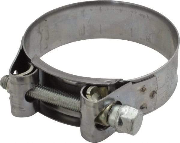 Mikalor - 3" Hose, 0.98" Wide x 0.04" Thick, T-Bolt Hose Clamp - 2.87 to 3.11" Diam, Stainless Steel Band, Housing & Zinc Plated Screw - Eagle Tool & Supply