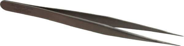 Aven - 4-3/4" OAL 1-SA Precision Tweezers - Stainless Steel, 1-SA Pattern - Eagle Tool & Supply