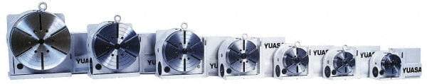 Yuasa - 1 Spindle, 36 Max RPM, 12.6" Table Diam, 1.36 hp, Horizontal & Vertical CNC Rotary Indexing Table - 250 kg (550 Lb) Max Horiz Load, 219.96mm Centerline Height - Eagle Tool & Supply