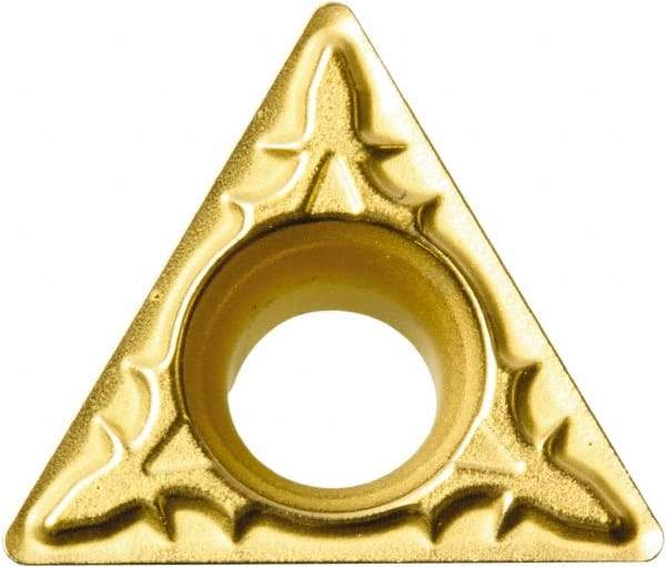 Kyocera - TPMT221 XP Grade PR930 Carbide Turning Insert - TiCN Finish, 60° Triangle, 1/4" Inscr Circle, 1/8" Thick, 1/64" Corner Radius - Eagle Tool & Supply