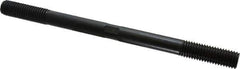 Gibraltar - 5/8-11 9" OAL Equal Double Threaded Stud - Alloy Steel, Black Oxide Finish, 1-3/4" Equal Thread Length - Eagle Tool & Supply