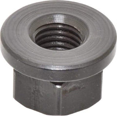 Gibraltar - 3/4-10, 1-5/8" Flange Diam, 1" High, 1-1/4" Across Flats, Flange Nut - Grade 12L14 Steel, Black Oxide Finish, 1/4" Flange Height, TCMAI - Eagle Tool & Supply