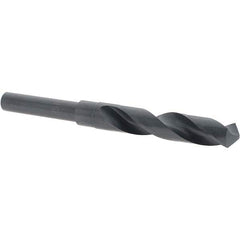 Cle-Line - 21/32" Drill, 118° Point, High Speed Steel Silver Deming & Reduced Shank Drill Bit - Eagle Tool & Supply