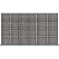 LISTA - 24-Compartment Drawer Divider Layout for 3.15" High Drawers - Eagle Tool & Supply