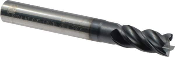 Iscar - 0.312", 4 Flute, Single End, Solid Carbide, Corner Chamfer End Mill - 2-1/2" OAL, 38° Helix, Right Hand Flute, 5/8" LOC, Right Hand Cut, 1" Extended Reach - Eagle Tool & Supply