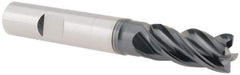 Iscar - 1/2", 4 Flute, Solid Carbide, Corner Chamfer End Mill - 3-1/2" OAL, 1" LOC - Eagle Tool & Supply