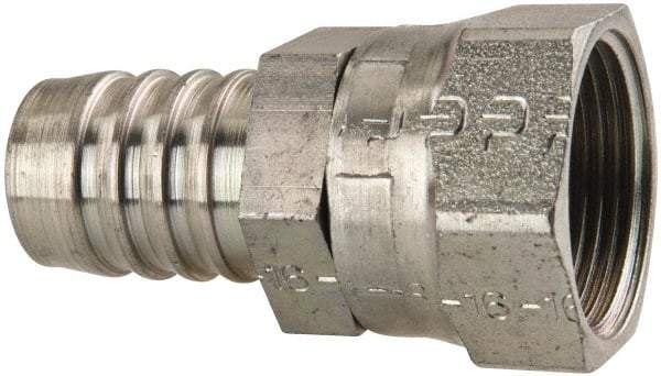 Parker - 1-7/16-12 SAE Steel Hydraulic Hose Female Seal-Lok Swivel Short - -16 Hose Size, 1" Hose Diam - Eagle Tool & Supply