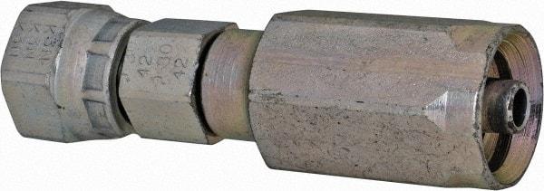 Parker - 9/16-18 SAE Steel Hydraulic Hose Female Seal-Lok Swivel Long - 6,000 psi, -4 Hose Size, 1/4" Hose Diam - Eagle Tool & Supply