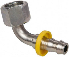 Parker - 11/16-16 SAE Steel Hydraulic Hose Female Seal-Lok Swivel & 90° Elbow - -6 Hose Size - Eagle Tool & Supply