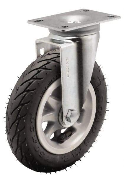 Shepherd - 6" Diam x 1-1/4" Wide, Phenolic Rigid Caster - 150 Lb Capacity, Top Plate Mount, 2-5/8" x 3-3/4" Plate, Ball Bearing - Eagle Tool & Supply