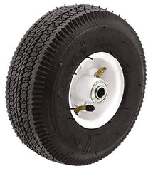 Albion - 8 Inch Diameter x 2-1/2 Inch Wide, Pneumatic Caster Wheel - 220 Lb. Capacity, 1/2 Inch Axle Diameter, Ball Bearing - Eagle Tool & Supply