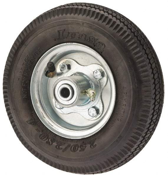 Albion - 8 Inch Diameter x 3 Inch Wide, Pneumatic Caster Wheel - 295 Lb. Capacity, 3-1/2 Inch Hub Length, 1/2 Inch Axle Diameter, Ball Bearing - Eagle Tool & Supply