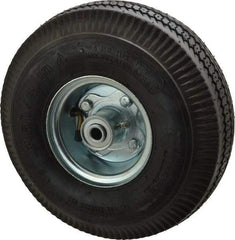 Albion - 10 Inch Diameter x 4-1/8 Inch Wide, Pneumatic Caster Wheel - 350 Lb. Capacity, 3-1/2 Inch Hub Length, 1/2 Inch Axle Diameter, Ball Bearing - Eagle Tool & Supply