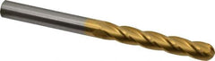 Hertel - 1/2" Diam, 3" LOC, 4 Flute Solid Carbide Ball End Mill - TiN Finish, Single End, 6" OAL, 1/2" Shank Diam - Eagle Tool & Supply