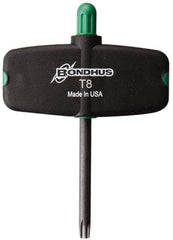 Bondhus - T8 Torx Plus Key - Wing Handle, Protanium High Torque Steel, 2" Length Under Head - Eagle Tool & Supply