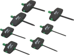 Bondhus - 7 Piece T6 to T20 Protanium Wing Handle Torx Key Set - 3" OAL, 1-1/2" Length Under Head, T6, T7, T8, T9, T10, T15, T20 Torx Size - Eagle Tool & Supply