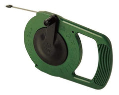 Greenlee - 25 Ft. Long x 1/4 Inch Wide, 0.03 Inch Thick, Steel Fish Tape - 400 Lb. Pulling Strength, Includes Winder Case - Eagle Tool & Supply