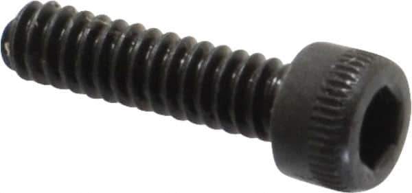 Holo-Krome - #4-40 UNC Hex Socket Drive, Socket Cap Screw - Alloy Steel, Black Oxide Finish, Fully Threaded, 7/16" Length Under Head - Eagle Tool & Supply