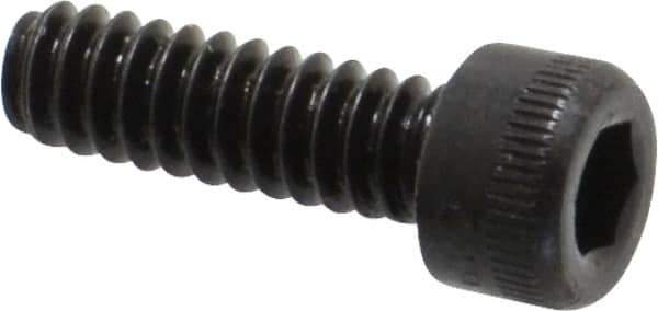 Holo-Krome - #6-32 UNC Hex Socket Drive, Socket Cap Screw - Alloy Steel, Black Oxide Finish, Fully Threaded, 7/16" Length Under Head - Eagle Tool & Supply