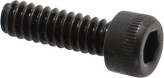 Holo-Krome - #6-32 UNC Hex Socket Drive, Socket Cap Screw - Alloy Steel, Black Oxide Finish, Fully Threaded, 7/16" Length Under Head - Eagle Tool & Supply