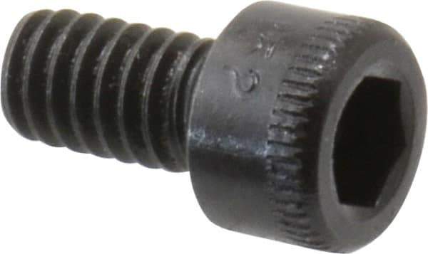 Holo-Krome - #8-32 UNC Hex Socket Drive, Socket Cap Screw - Alloy Steel, Black Oxide Finish, Fully Threaded, 5/16" Length Under Head - Eagle Tool & Supply