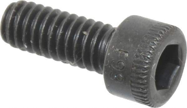 Holo-Krome - #8-32 UNC Hex Socket Drive, Socket Cap Screw - Alloy Steel, Black Oxide Finish, Fully Threaded, 7/16" Length Under Head - Eagle Tool & Supply