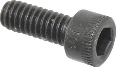 Holo-Krome - #8-32 UNC Hex Socket Drive, Socket Cap Screw - Alloy Steel, Black Oxide Finish, Fully Threaded, 7/16" Length Under Head - Eagle Tool & Supply