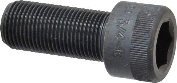 Holo-Krome - 3/4-16 UNF Hex Socket Drive, Socket Cap Screw - Alloy Steel, Black Oxide Finish, Fully Threaded, 1-3/4" Length Under Head - Eagle Tool & Supply