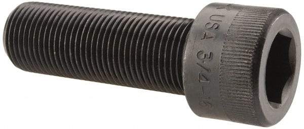 Holo-Krome - 3/4-16 UNF Hex Socket Drive, Socket Cap Screw - Alloy Steel, Black Oxide Finish, Fully Threaded, 2-1/4" Length Under Head - Eagle Tool & Supply