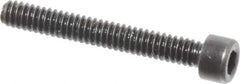 Made in USA - #3-48 UNC Hex Socket Drive, Socket Cap Screw - Alloy Steel, Black Oxide Finish, Fully Threaded, 3/4" Length Under Head - Eagle Tool & Supply