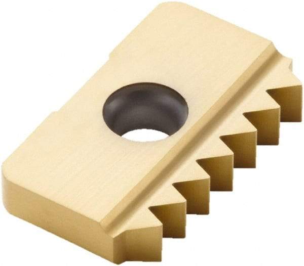 Seco - 11.5 TPI, Internal/External Thread, NPT Standard, 17XMS CP500 Grade Thread Mill Insert - Carbide, TiAlN/TiN Coating - Eagle Tool & Supply