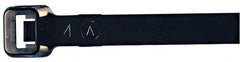 Made in USA - 48-9/16" Long Black Nylon Standard Cable Tie - 175 Lb Tensile Strength, 2.29mm Thick, 4" Max Bundle Diam - Eagle Tool & Supply