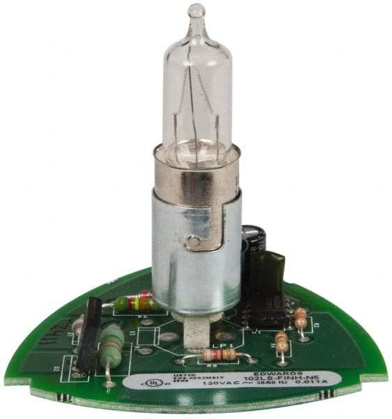 Edwards Signaling - Halogen Lamp, Clear, Flashing, Stackable Tower Light Module - 120 VAC, 0.11 Amp, IP54, IP65 Ingress Rating, 3R, 4X NEMA Rated, Panel Mount, Pipe Mount - Eagle Tool & Supply