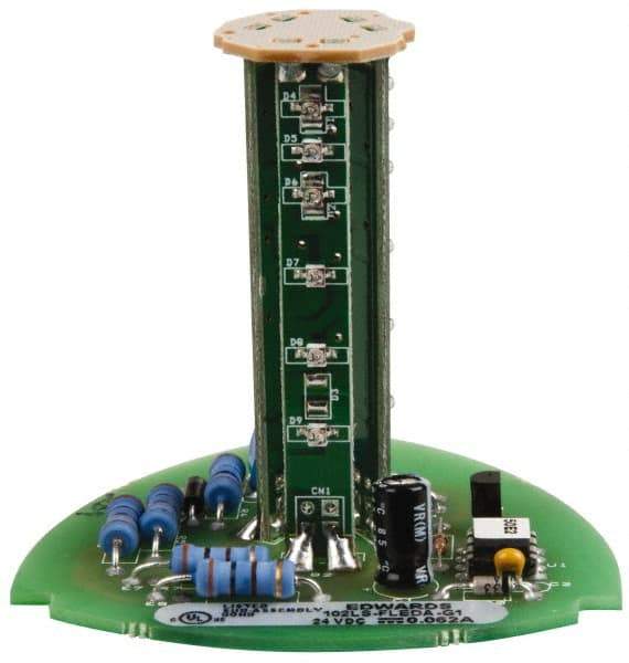 Edwards Signaling - LED Lamp, Amber, Flashing, Stackable Tower Light Module - 24 VDC, 0.06 Amp, IP54, IP65 Ingress Rating, 3R, 4X NEMA Rated, Panel Mount, Pipe Mount - Eagle Tool & Supply