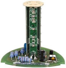 Edwards Signaling - LED Lamp, Amber, Flashing, Stackable Tower Light Module - 120 VAC, 0.02 Amp, IP54, IP65 Ingress Rating, 3R, 4X NEMA Rated, Panel Mount, Pipe Mount - Eagle Tool & Supply